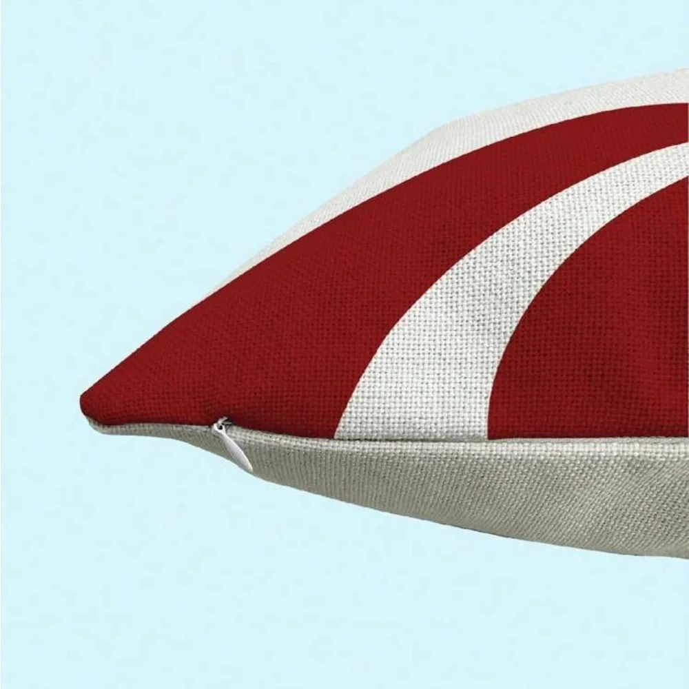 🎄2 Red and Cream Swirl Holiday Throw Pillow Casings